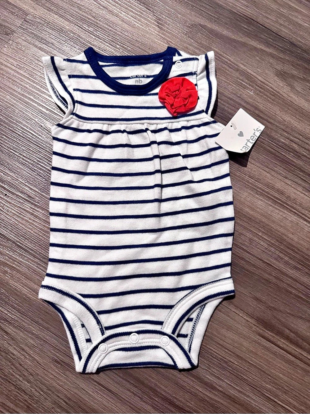 Carter's Striped Bodysuit Baby NB NWT